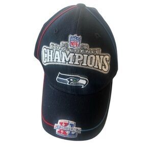 Seattle Seahawks vintage 2005 conference champions cap Super Bowl XL